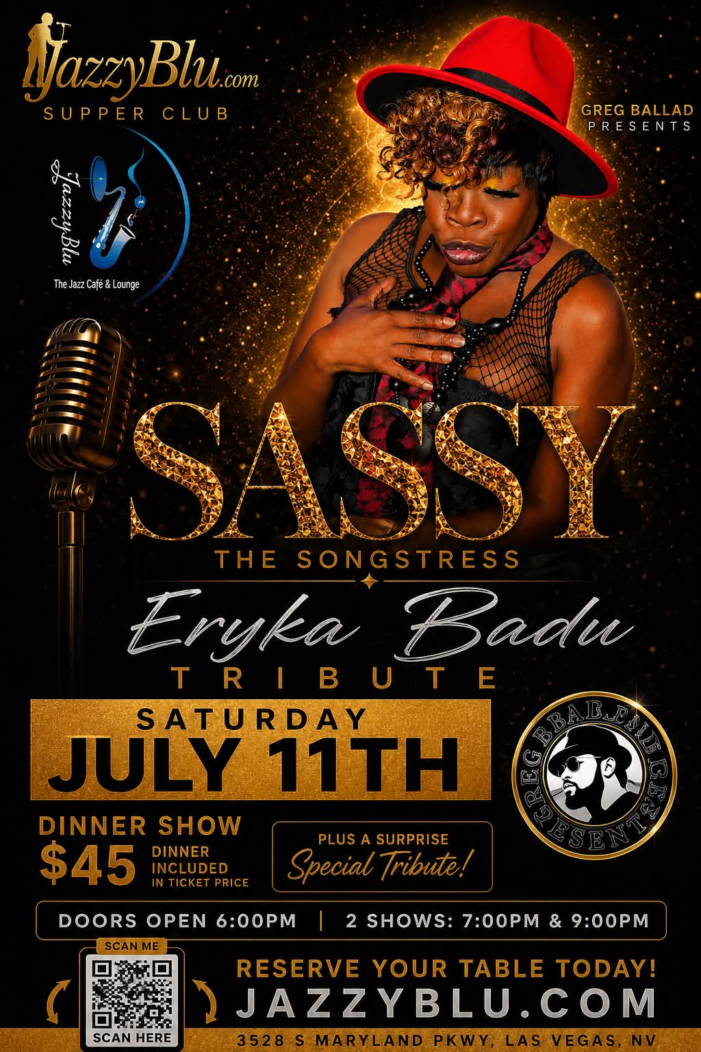 Sassy Erykah Badu Tribute at JazzyBlu